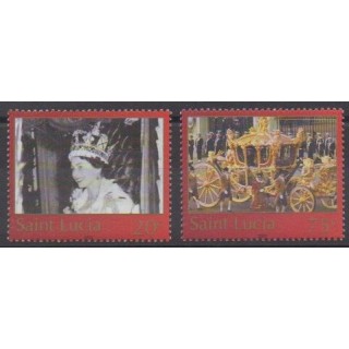 Buy this set of stamps of St. Lucia of the year 2003 (Nb 1175/1176).