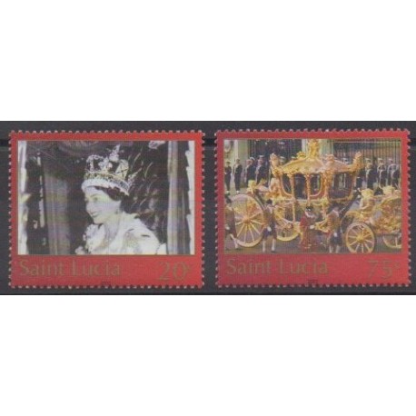 St. Lucia - 2003 - Nb 1175/1176 - Royalty