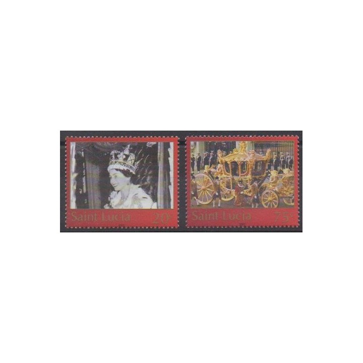 Acheter cette série de timbres de Sainte-Lucie de l'année 2003 (No 1175/1176).