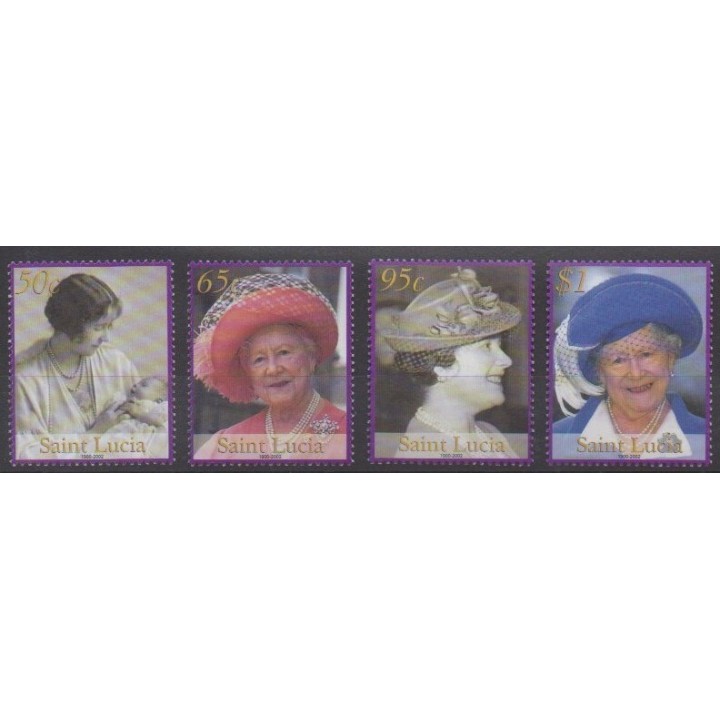Buy this set of stamps of St. Lucia of the year 2002 (Nb 1157/1160).