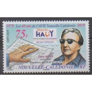 Acheter ce timbre de Nouvelle-Calédonie de l'année 2019 (Association Hauy).