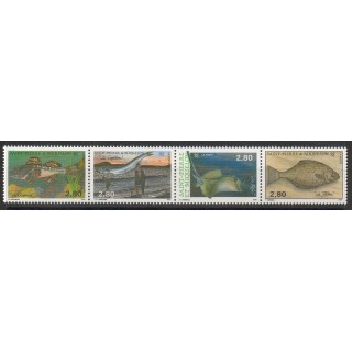Timbres - Thème poissons - Saint-Pierre et Miquelon - Poste - 1993- No 580/583