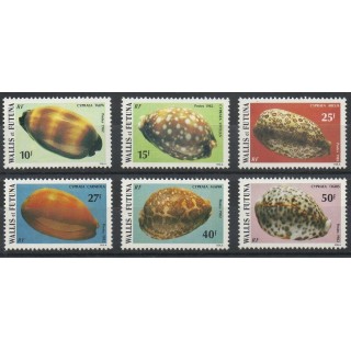 Timbres - Thème coquillages - Wallis et Futuna - Poste - 1982- No 291/296