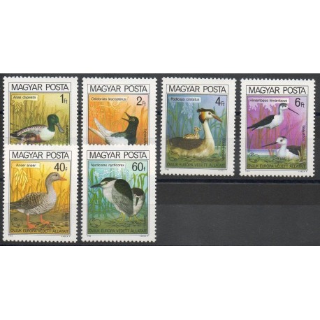 Hongrie - 1980- No 2736/2741 - Oiseaux