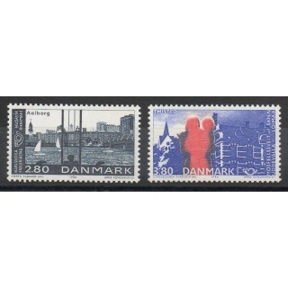 Timbres - Thème sites  - Danemark - 1986- No 872/873