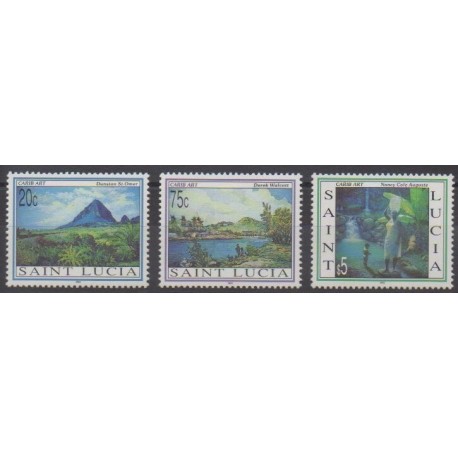 St. Lucia - 1993 - Nb 994/996 - Paintings