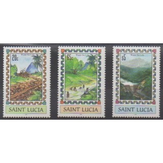 Acheter cette série de timbres de Sainte-Lucie de l'année 1996 (No 1031/1033).