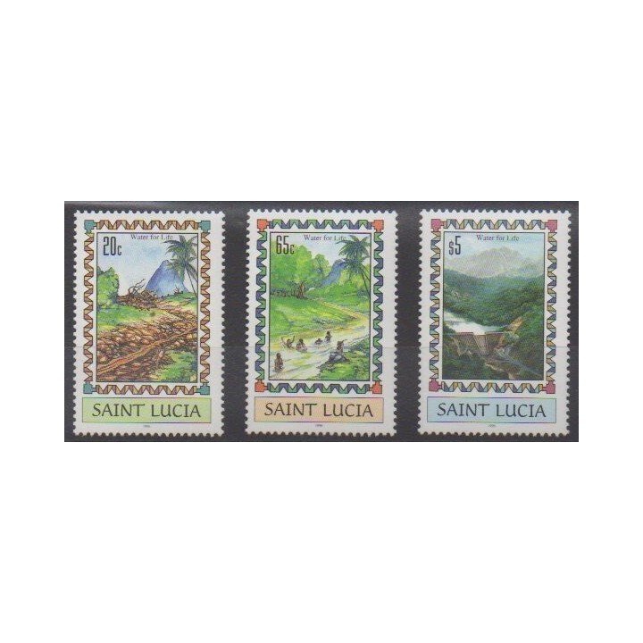 Acheter cette série de timbres de Sainte-Lucie de l'année 1996 (No 1031/1033).