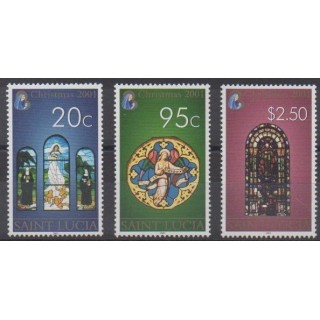 Buy this set of stamps of St. Lucia of the year 2001 (Nb 1145/1147).