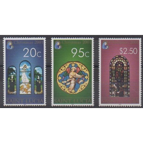 St. Lucia - 2001 - Nb 1145/1147 - Christmas