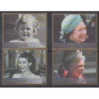 Acheter cette série de timbres de Sainte-Lucie de l'année 2002 (No 1148/1151).