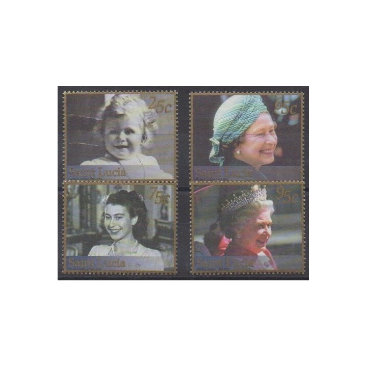 Acheter cette série de timbres de Sainte-Lucie de l'année 2002 (No 1148/1151).