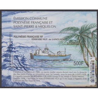 Acheter ce bloc-feuillet de Polynésie de l'année 2019 (BF Bateau Hawaiki Nui).