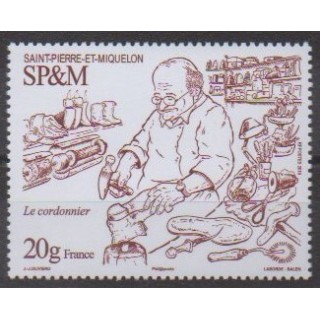 Buy this stamp of Saint-Pierre et Miquelon of the year 2019 (Le cordonnier).