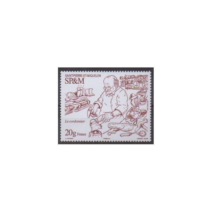 Buy this stamp of Saint-Pierre et Miquelon of the year 2019 (Le cordonnier).