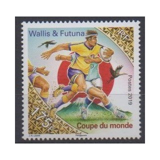 Acheter ce timbre de Wallis et Futuna de l'année 2019 (Coupe du monde de Rugby).