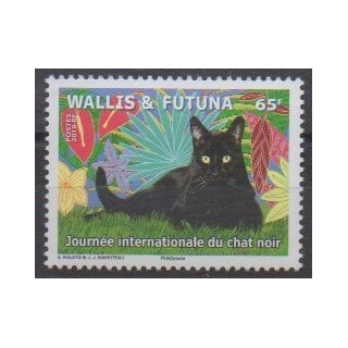 Acheter ce timbre de Wallis et Futuna de l'année 2019 (Journée du chat noir).