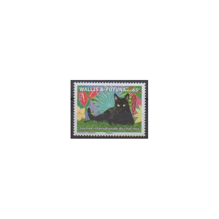 Buy this stamp of Wallis et Futuna of the year 2019 (Journée du chat noir).
