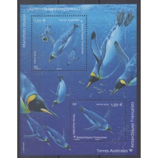 Buy this souvenir sheet  of FSAL of the year 2019 (BF Manchots royaux).