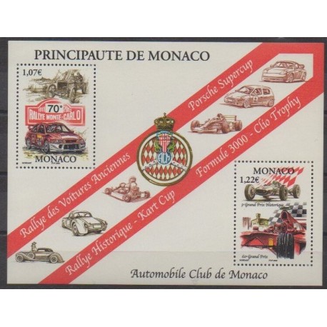 Monaco - Blocks and sheets - 2002 - Nb BF86 - Cars