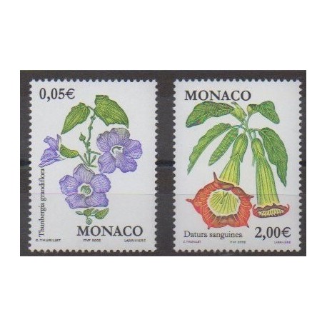 Monaco - 2002 - No 2321/2322 - Fleurs