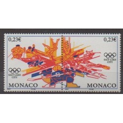 Monaco - 2002 - No 2336/2337 - Jeux olympiques d'hiver