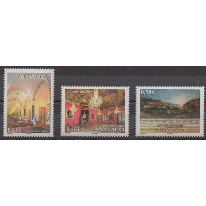 Acheter cette série de timbres de Monaco de l'année 2002 (No 2331/2333).