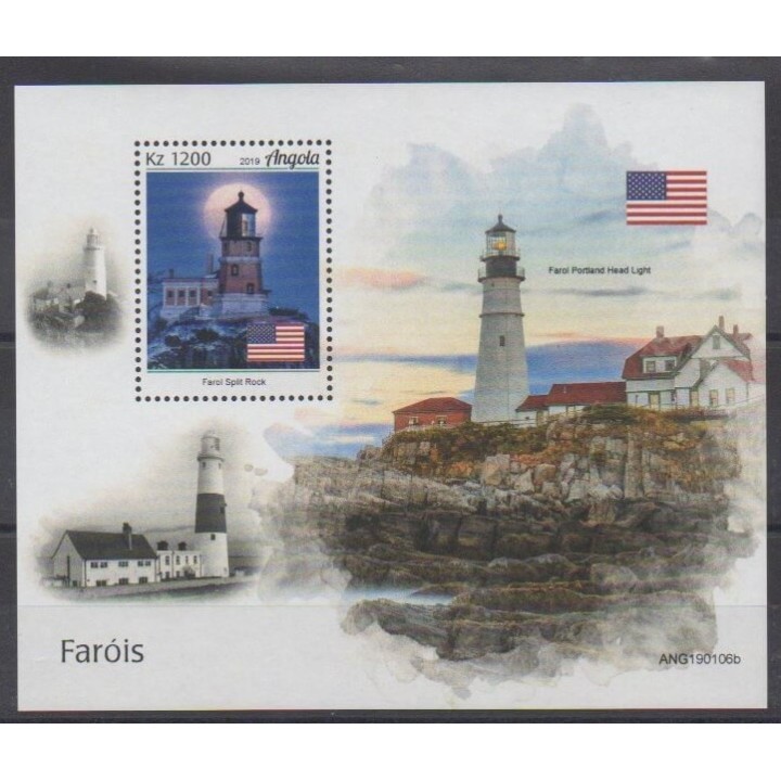 Acheter ce bloc-feuillet d'Angola de l'année 2019 (BF Phare de Split Rock).