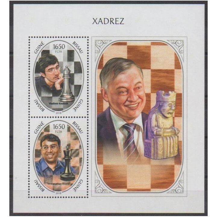Buy this souvenir sheet  of Guinea-Bissau of the year 2018 (BF Joueurs célèbres).