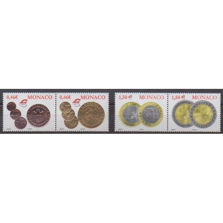 Acheter cette série de timbres de Monaco de l'année 2002 (No 2356/2359).