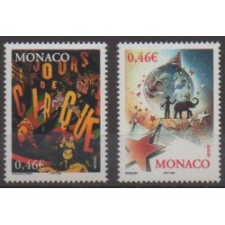Monaco - 2002 - Nb 2347/2348 - Circus