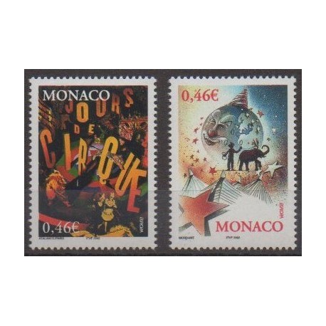 Monaco - 2002 - No 2347/2348 - Cirque