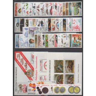 Buy the stamps and the 3 souvenir sheets of Monaco of the year 2002 (Nb 2319/2381 - BF86/BF88).
