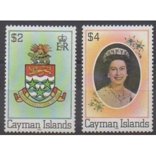 Buy this set of stamps of Cayman Islands of the year 1982 (Nb 496K/496L).