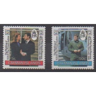 Buy this set of stamps of Cayman Islands of the year 1986 (Nb 584/585).