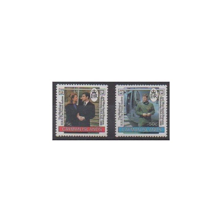 Acheter cette série de timbres des îles Caïmans  de l'année 1986 (No 584/585).