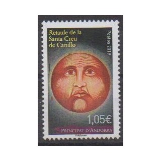 Buy this stamp of French Andorra of the year 2019 (Santa creu).