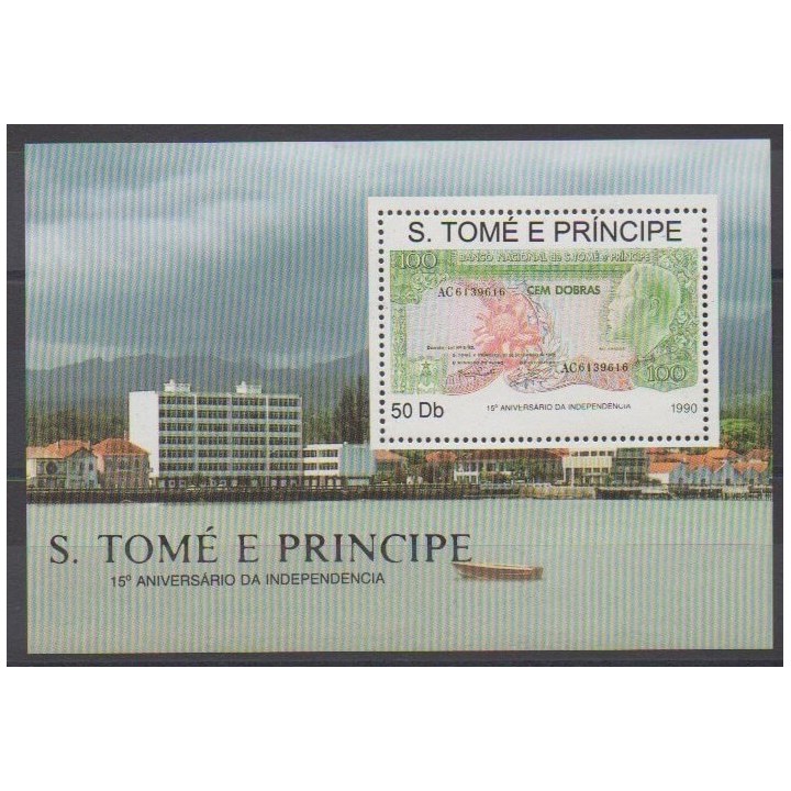 Acheter ce bloc-feuillet de Saint-Thomas et Prince de l'année 1991 (No BF96).
