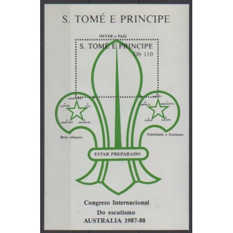 Saint Thomas and Prince - 1988 - Nb BF63 - Scouts