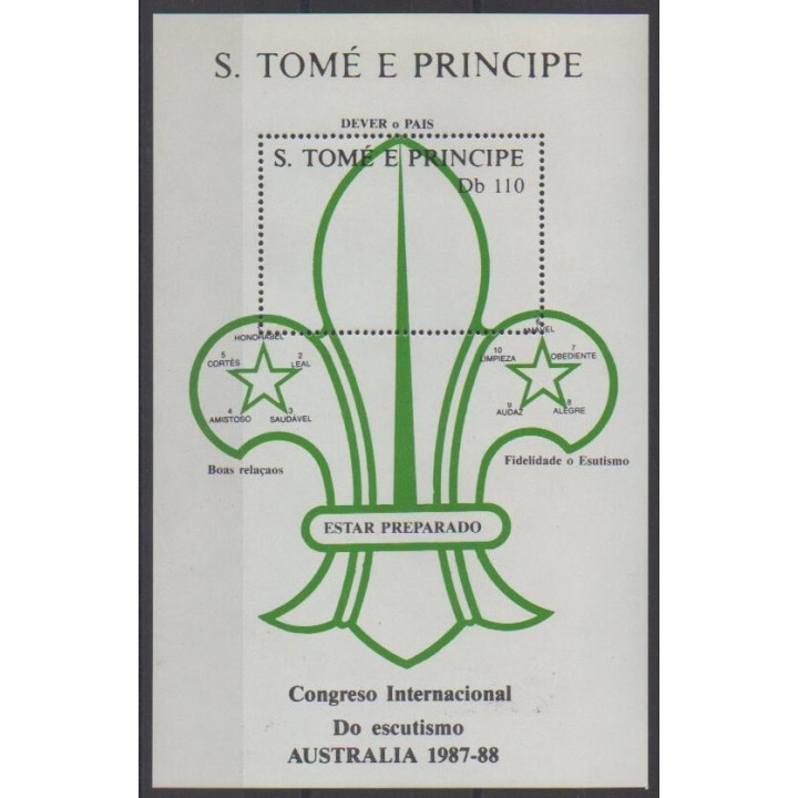 Buy this souvenir sheet  of Saint Thomas and Prince of the year 1988 (Nb BF63).