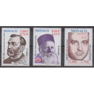 Buy this set of stamps of Monaco of the year 2001 (Nb 2314/2316).