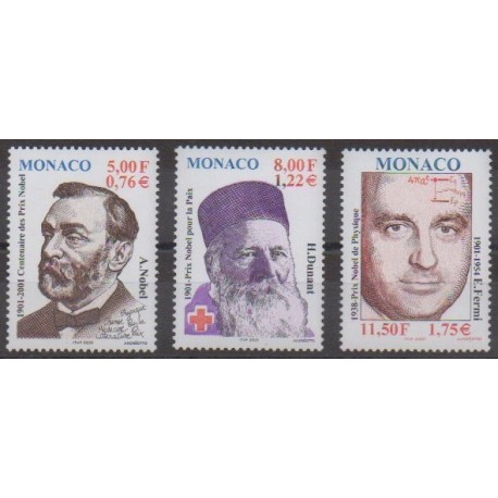 Monaco - 2001 - Nb 2314/2316 - Celebrities