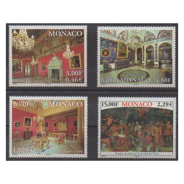 Buy this set of stamps of Monaco of the year 2001 (Nb 2310/2313).