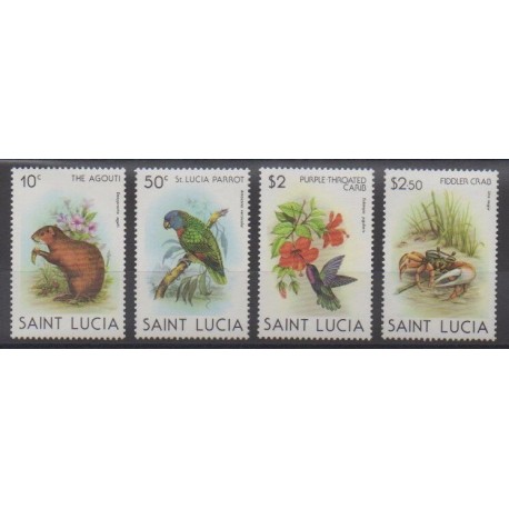 St. Lucia - 1980 - Nb 526/529 - Animals