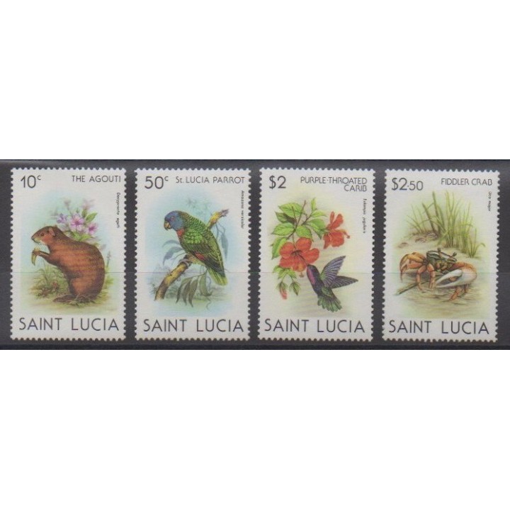 Buy this set of stamps of St. Lucia of the year 1980 (Nb 526/529).