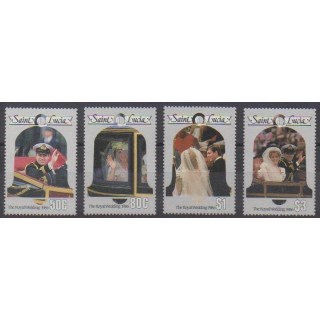 Buy this set of stamps of St. Lucia of the year 1986 (Nb 828/831).
