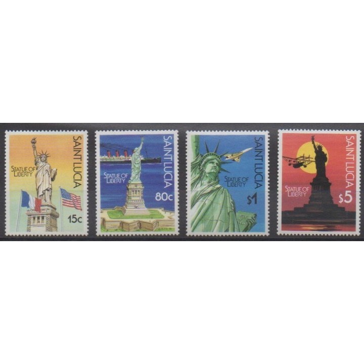 Acheter cette série de timbres de Sainte-Lucie de l'année 1987 (No 856/859).