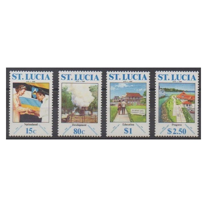 Buy this set of stamps of St. Lucia of the year 1989 (Nb 919/922).