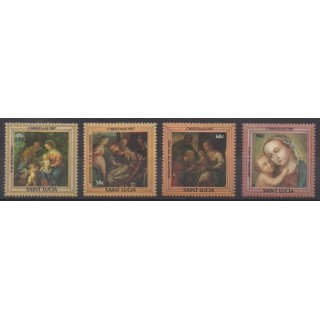 Acheter cette série de timbres de Sainte-Lucie de l'année 1987 (No 878/881).