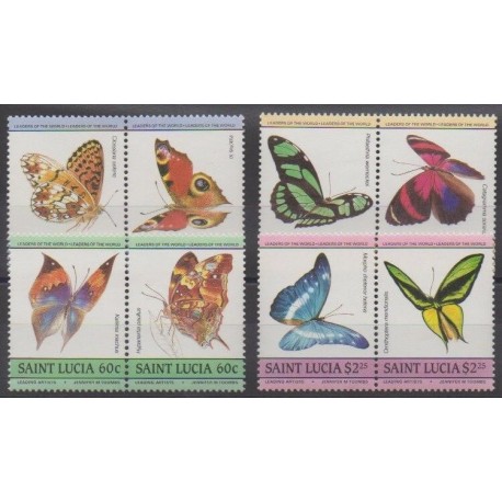 Sainte-Lucie - 1985 - No 720/727 - Insectes